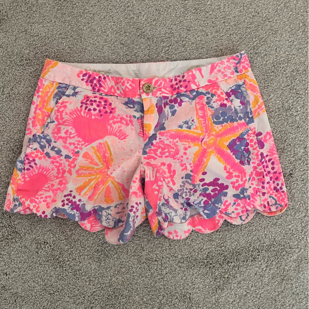 Lilly Pulitzer Scalloped Buttercup Shorts